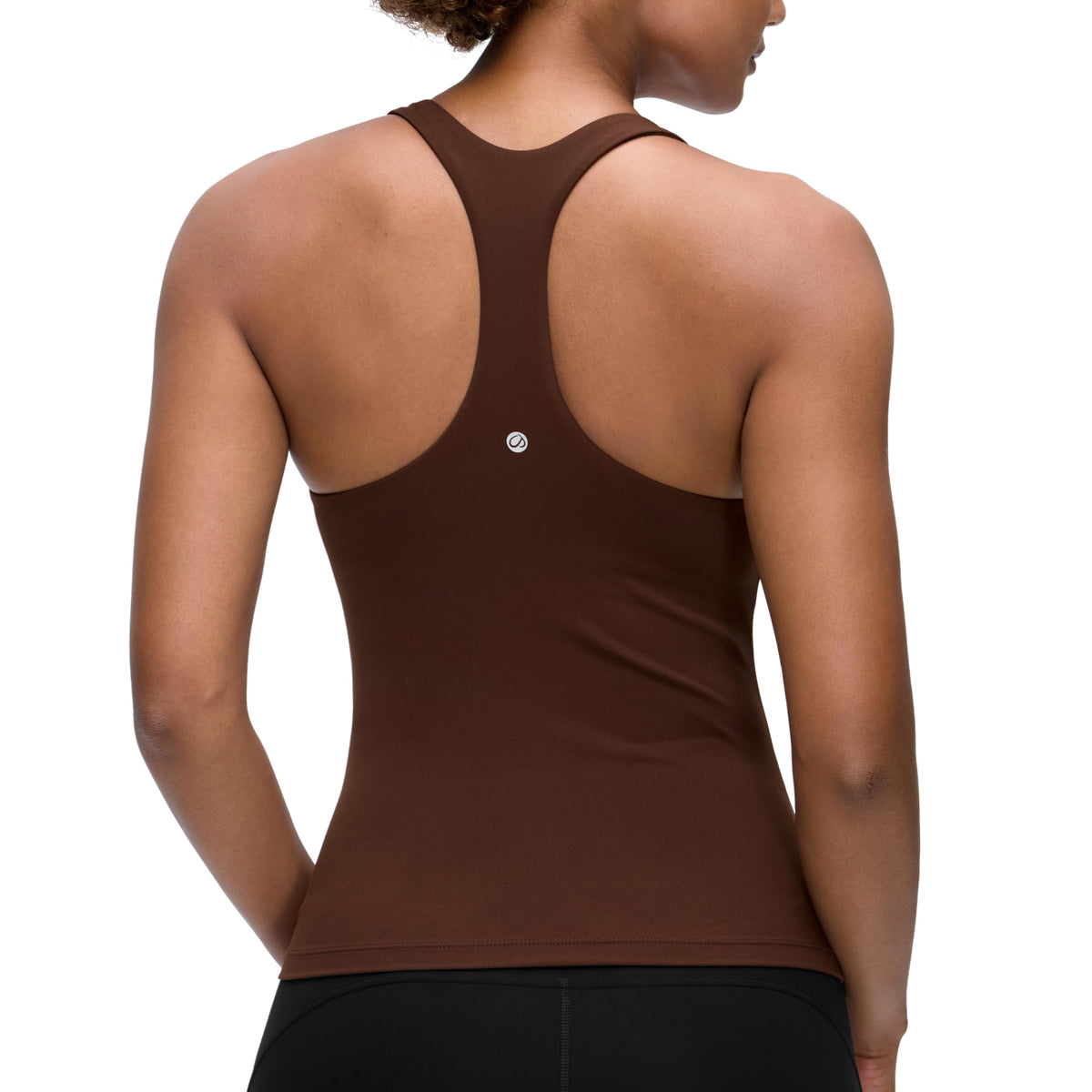 CRZ YOGA Butterluxe Racerback Tank Tops Lava Brown Medium