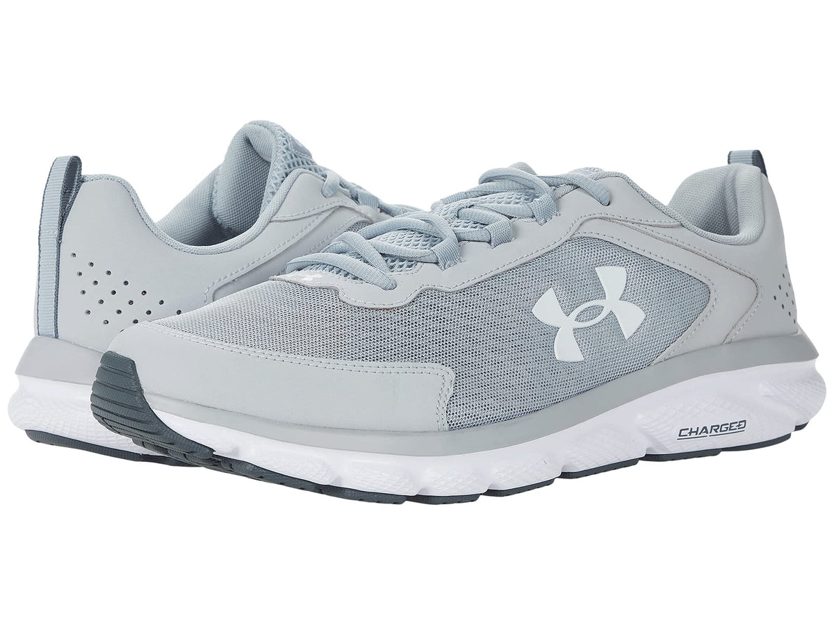 Under Armour Men's Charged Assert 9, Mod Gray (101)/White, 9 X-Wide US