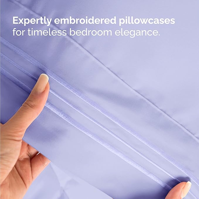 Twin Size 3 Piece Sheet Set - Comfy Breathable & Cooling Bed Sheets Set - Hotel Luxury Bedding for Women, Men, Kids, Teens, Boys & Girls - Deep Pockets, Ultra-Soft, Wrinkle Free - Oeko-Tex - Lavender