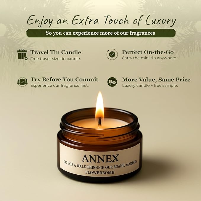 Annex Sea Breeze and Cypress Balls Luxury Scented Candle - 8oz Handmade Blue Ceramic Jar Candle, 50hr Clean Burn, 100% Non Toxic Soy Wax, Aesthetic Home Decor Gift for Men and Women - Sandalwood & Oud