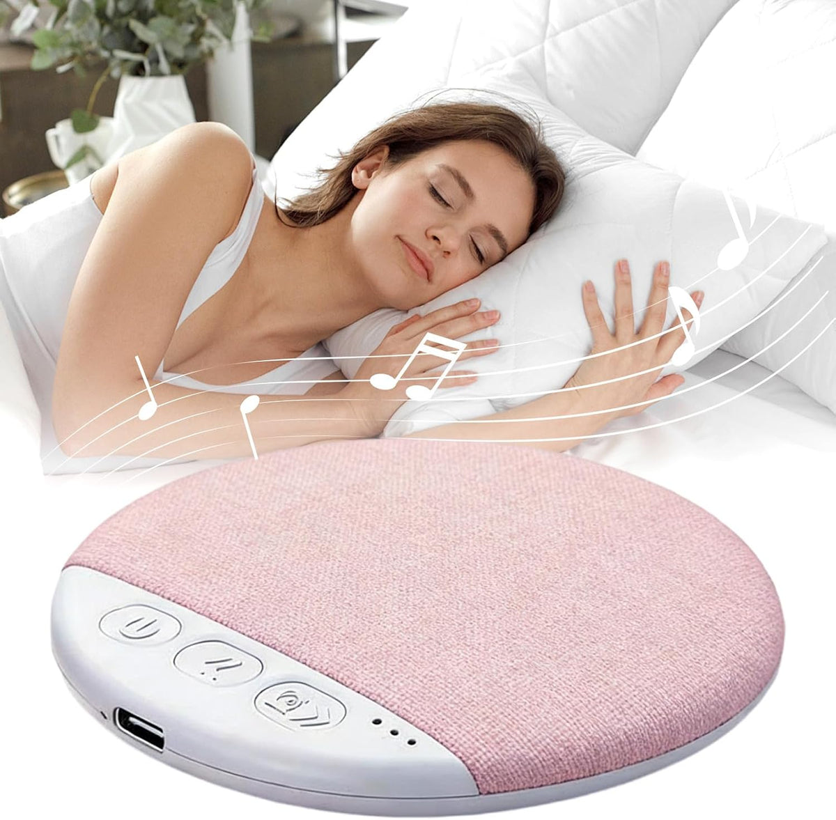 Generic Pillow Speaker White Noise, Sleep Headphones Timer, Bedside Audio Pillow, Comfortable Sleep Accessory, Portable