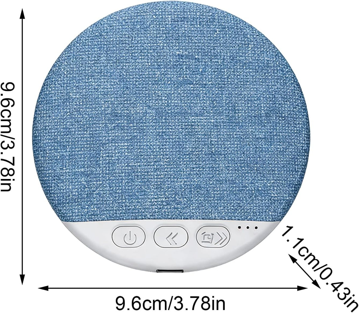 Generic Under Pillow Sleep Speaker Bone Conduction Bluetooths Audio Device, Mini Wireless Sound Box, White Noise Timer