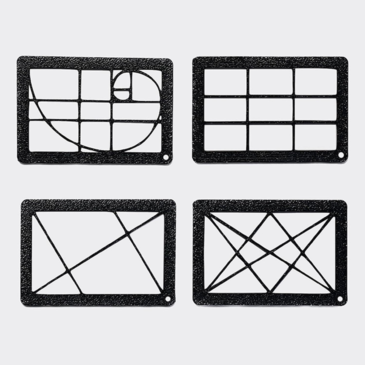 BWOFJGWH 4Pcs with Chain Sturdy Proportion Ruler Compact Composition Viewfinder for Sketching Viewer Painting, pp