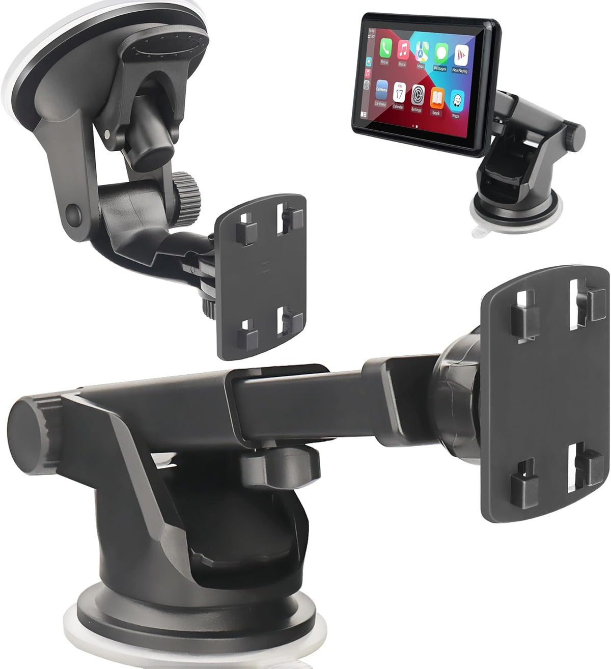 Gonifeto Mount(2Pcs),(4.3"-10")Backup Carplay Camera Monitor Mount,Android Auto Screen Dashboard Mounting Bracket