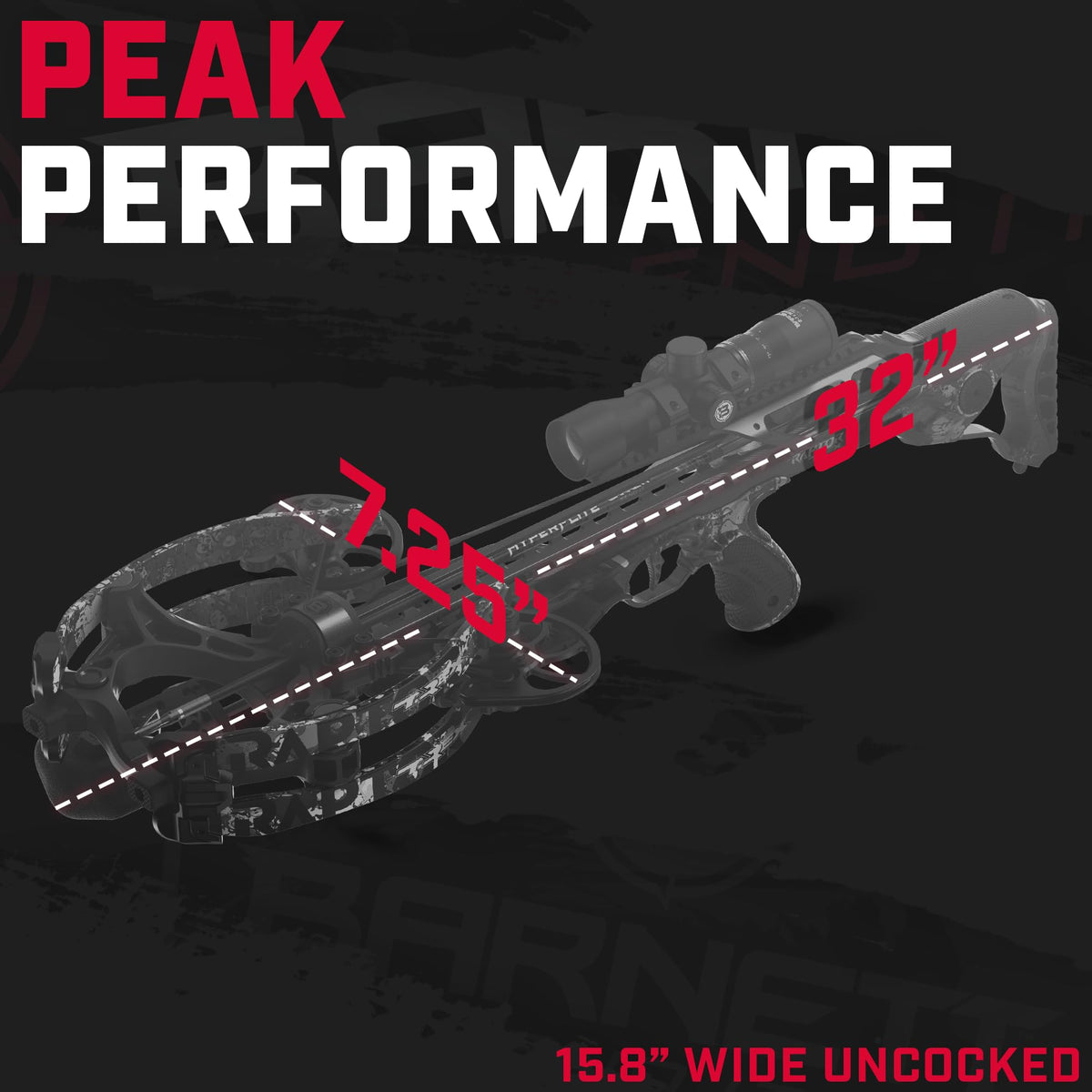Barnett - Hyper Raptor T-REX Crossbow - 440 FPS Hunting Crossbow w/De-Cocking & Floating TriggerTech - High-Speed Bow w/Scope, Arrows & Quiver - Ultimate Precision & Power