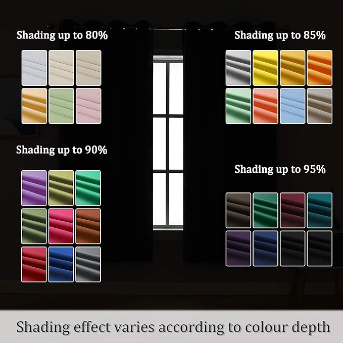 DUALIFE Light Peach Coral Colored Curtains 63 Inches Long 2 Panels Set Thermal Insulated Grommet Room Darkening Curtain Panels for Girls Bedroom 42 W x 63 L Inch Orange Coral
