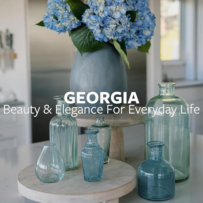 CG Hunter Terracotta Cream Vase with Handles, 10.6-in Vintage Decor Vase & Table Decor in Entryway, Livingroom or Dining Room, Display Fresh or Dried Flowers, or as a Standalone Decorative Accent