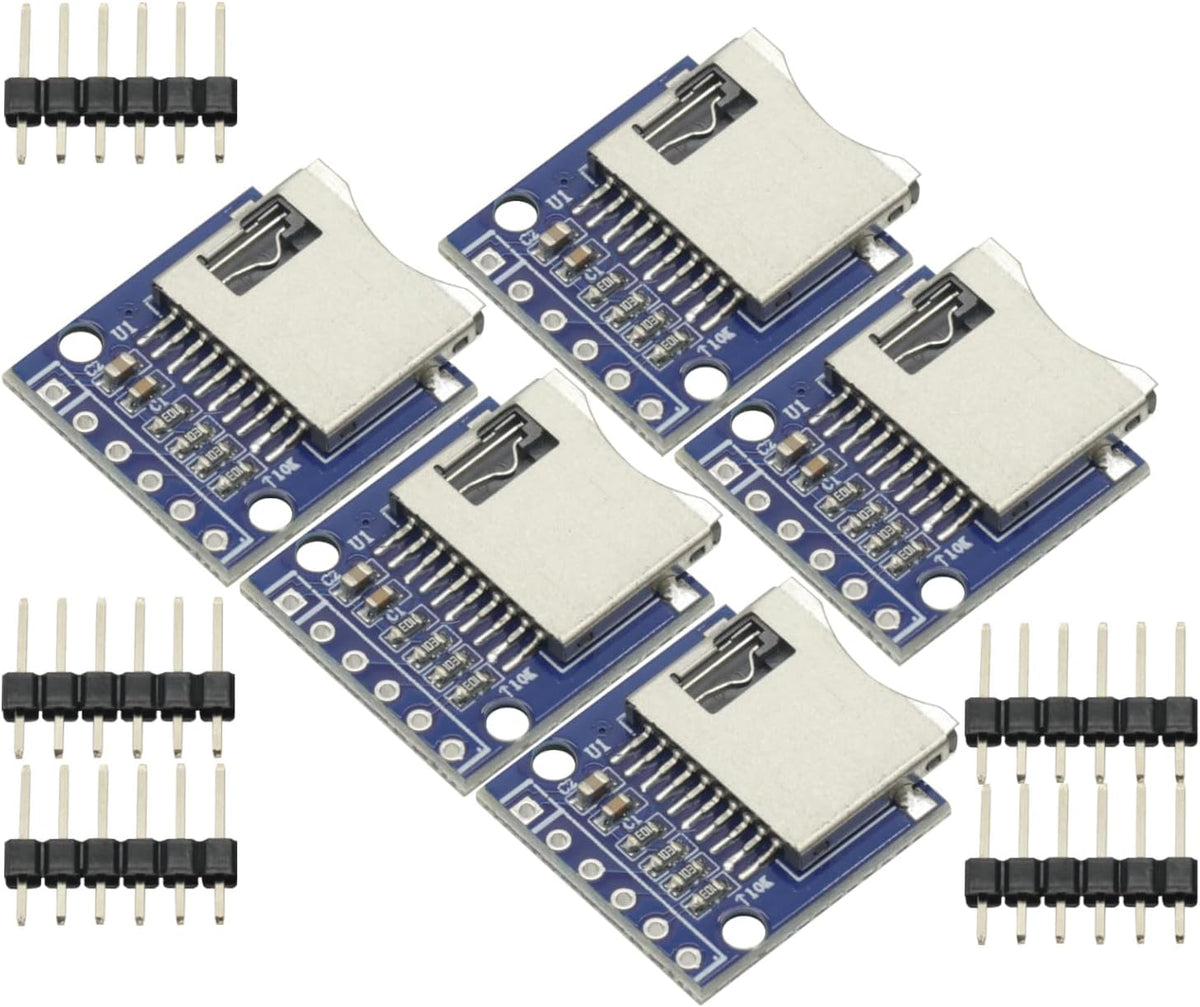 GODIYMODULES 5Pcs TF Micro SD Card Module Mini SD Card Module Memory Module for Arduino sd Card Module ARM AVR