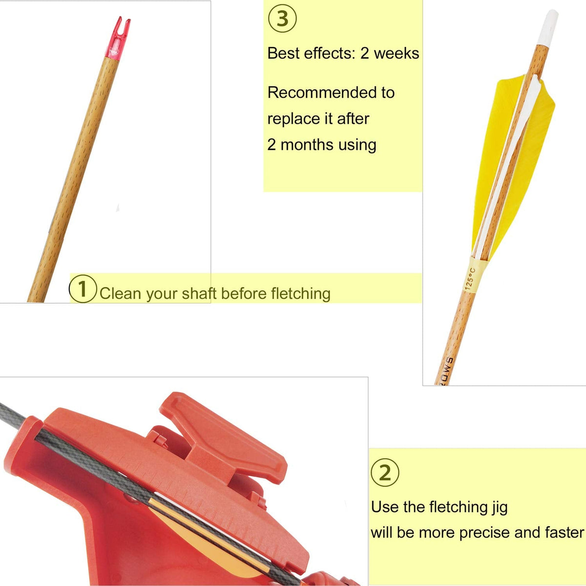 Zhan Yi Archery Fletchings Real Turkey Shield Feathers 4 inch Full Length 50 Pack Glued Right Wing for Arrows DIY
