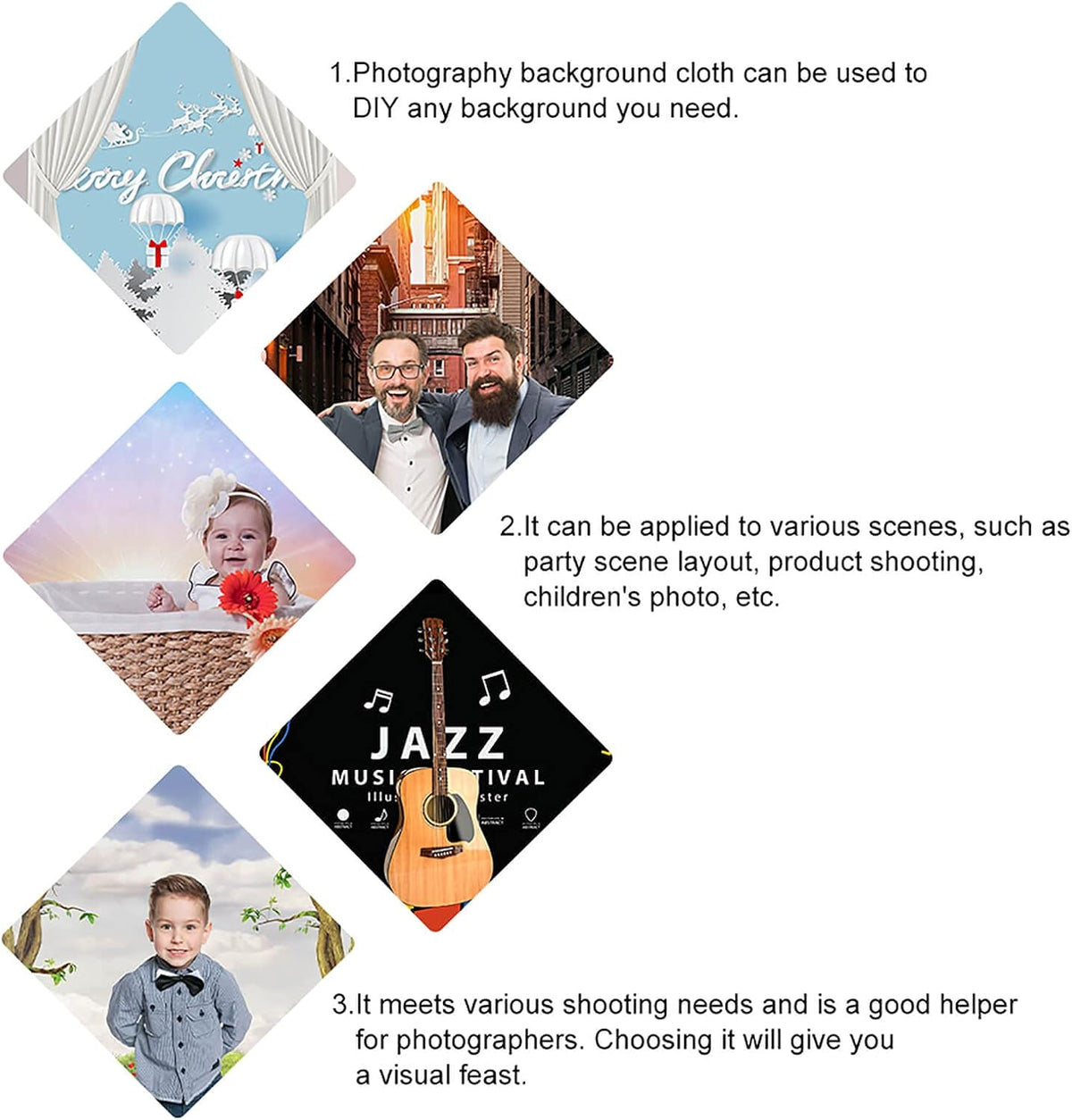 Generic Lobster Print Backdrop Background for Photography Photo Backdrop Curtain for Party Portraits