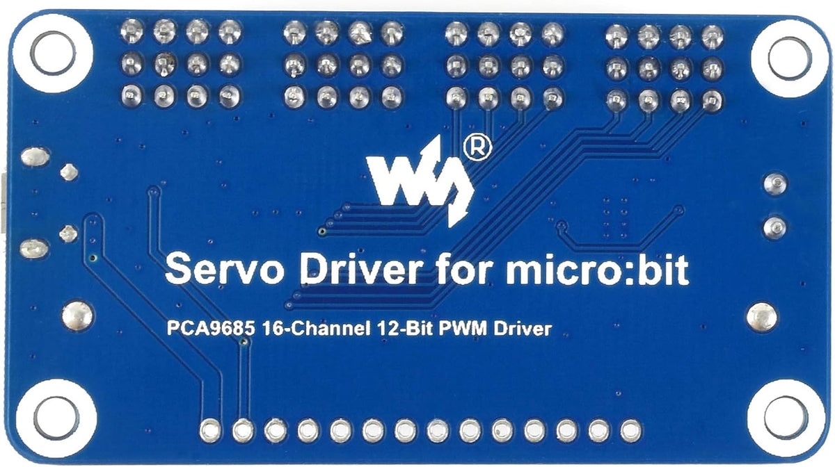 waveshare 16 12 I2C Servo Driver for Micro/-bit Channel PWM Outputs Bit Resolution Interface