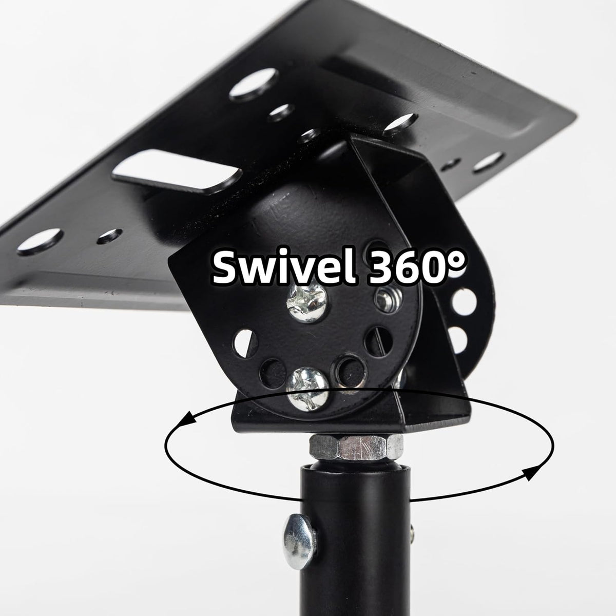ZSHIGANMA 80lb,Heavy Universal Speaker Wall Ceiling Mounts Support up to Duty Dual Black Bookshelf Speaker Mounting