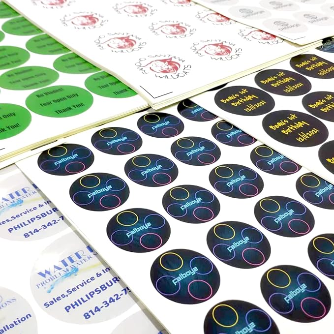 Custom Personalized Labels, Custom Stickers with Any Image Logo and Text. Business Logo Thank You Labels (Oval, 4x3 Inch)