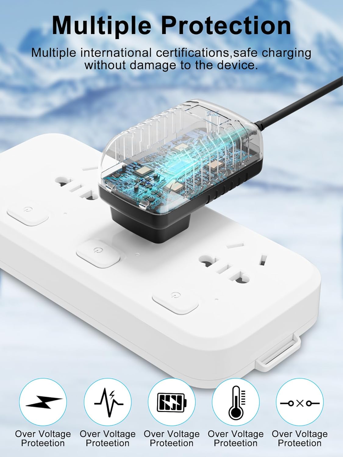 XWNV 5V 2A TFDVD7009 7" MP3 AC Adapter Charger Compatible with Coby V-ZON Portable DVD CD Player