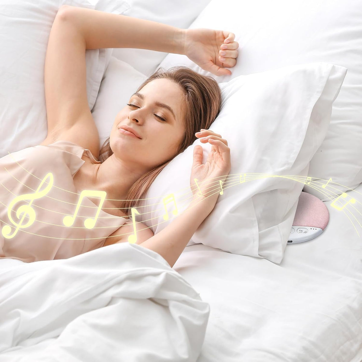 Generic Pillow Speaker White Noise, Sleep Headphones Timer, Bedside Audio Pillow, Comfortable Sleep Accessory, Portable