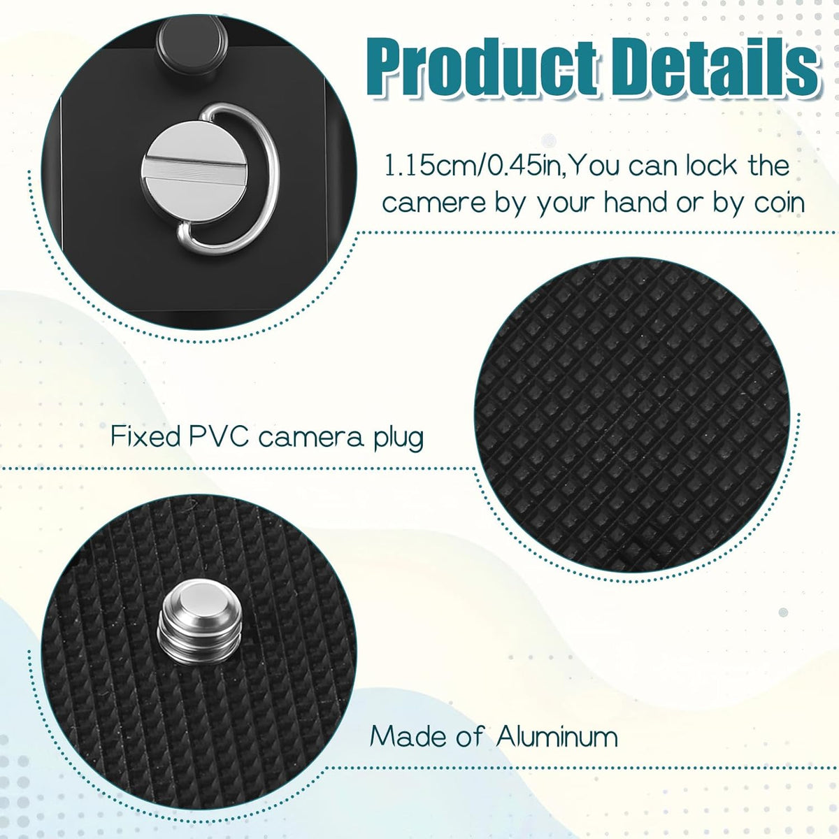 Zelphvt 2 43mm pcs Tripod Quick Release Plate Camera Quick Release Plate Replacement Tripod Accessories for Tripods
