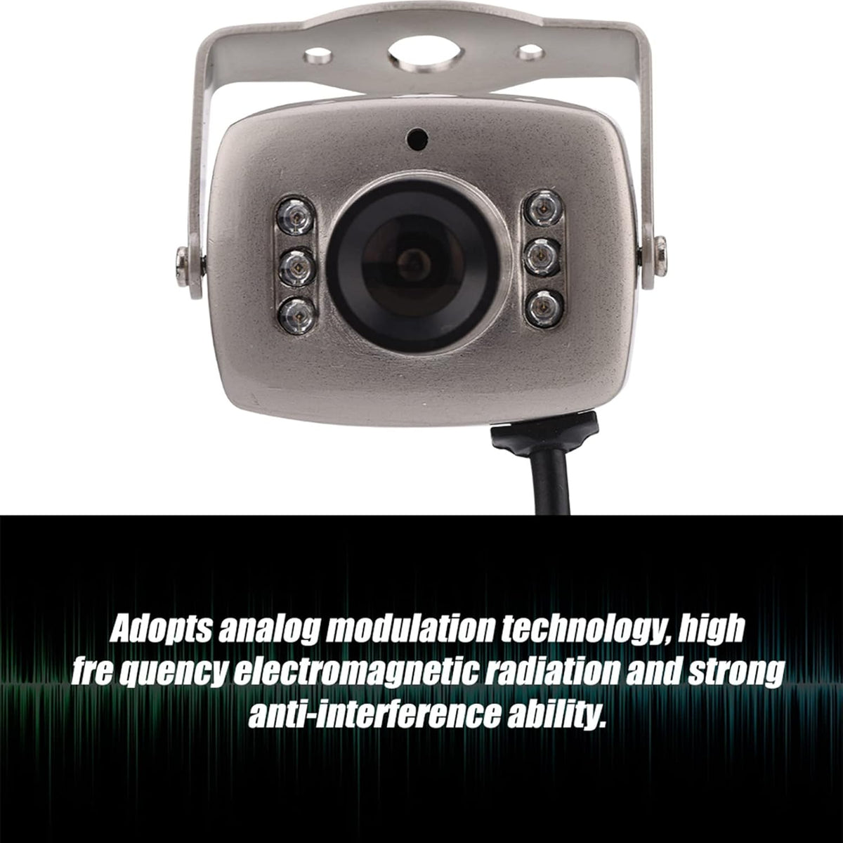 Zunate 6 CMOS Mini CCTV Camera, Night Vision Digital Home Security Video Camera, LED Wired CCTV PAL/NTSC Surveillance