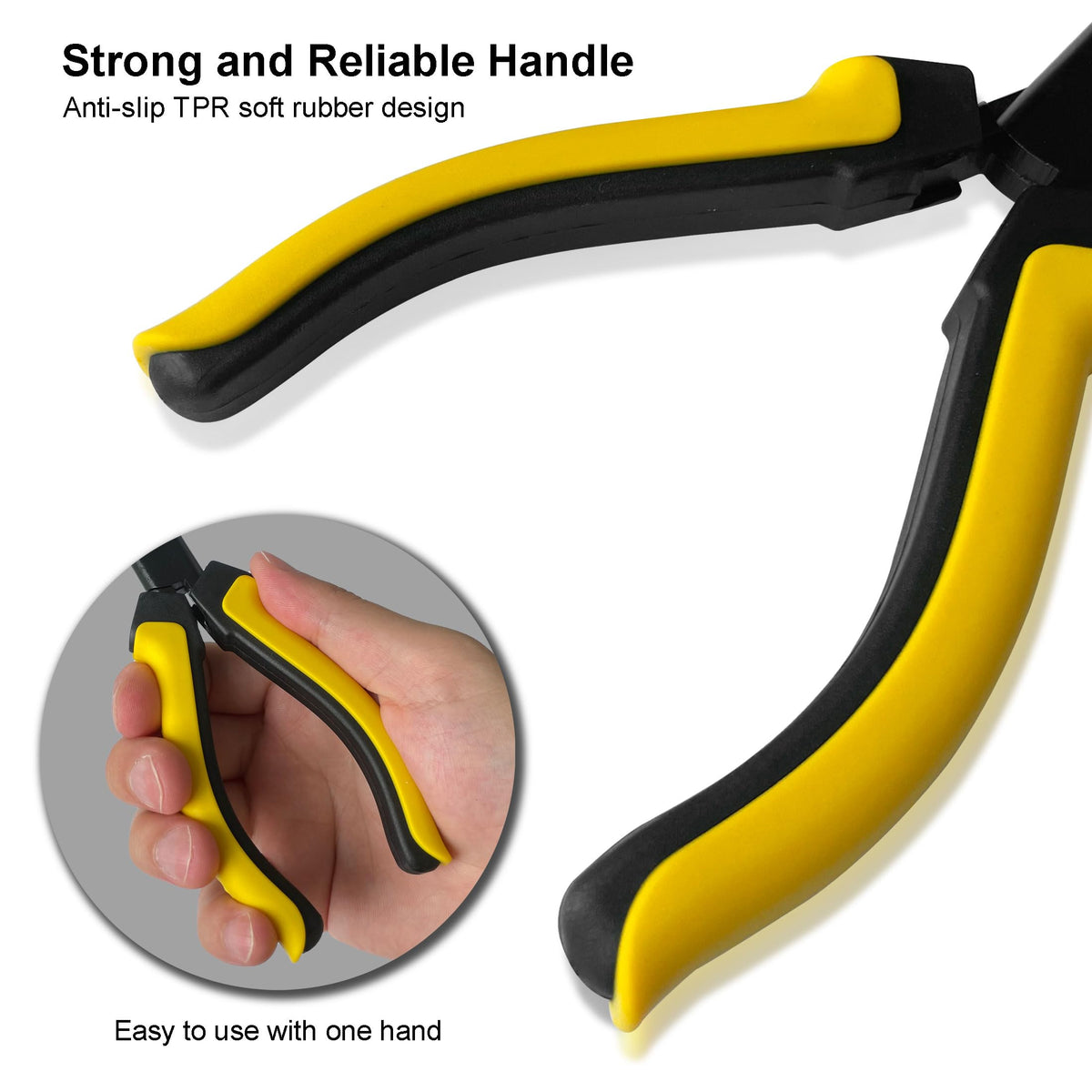 Hanpex-7 inch Fishing Pliers with Anti-rust Teflon coated, Freshwater/Saltwater Fishing Tools, Comfort Grip Handles Fishing Gear Idea for Fishing Trip