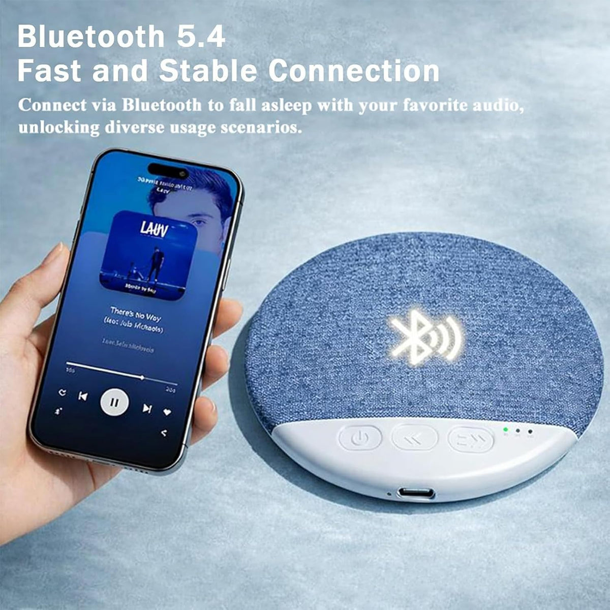 Generic Pillow Speaker, Portable Mini Under Pillow Speakers Wireless, Ultra Thin Pillows Speaker for Side Sleeping, USB