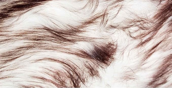 Luxe Gordon Faux Fur Rug with Soft and Fluffy Pile | Machine Washable Living Room Rug with Anti-Slip Backing | Cruelty-Free Area Rugs for Office or Bedroom, Gradient Chocolate, 4 ft x 6 ft