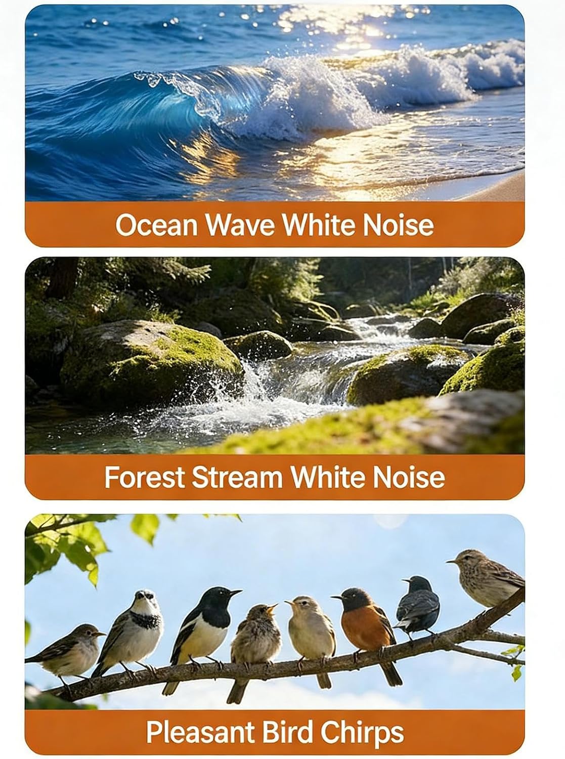 Generic Under Pillow Speaker - White Noise with Timer - Portable Sound Machine for Sleep,for Home Bedroom Office Car
