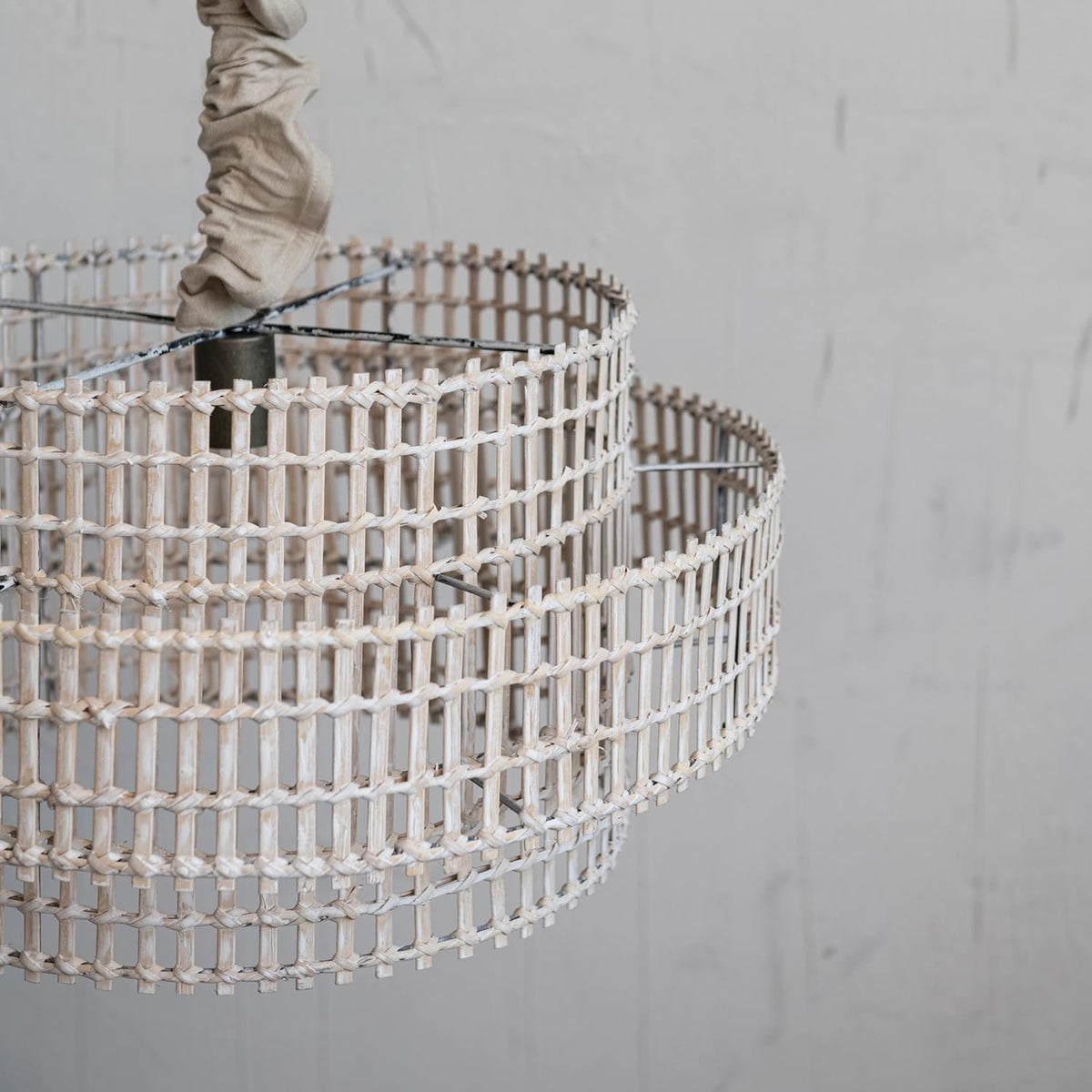Creative Co-Op Cotton Chandelier Cord Cover, Natural