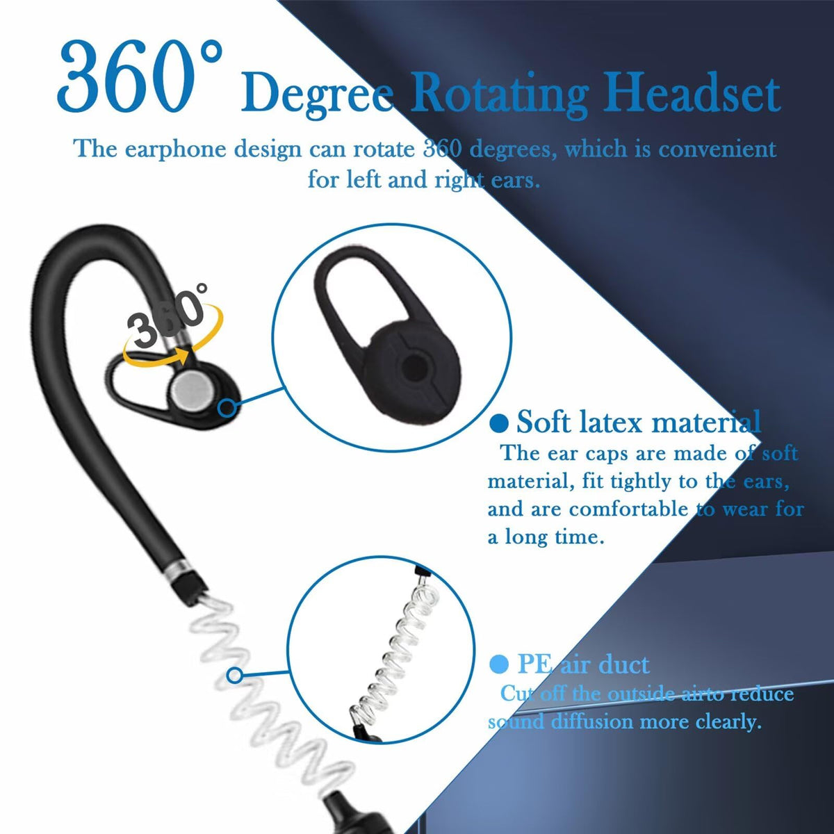 ELIDAIP T-M9 Super Mini Walkie Talkies with Earpieces Mini Two Way Radios