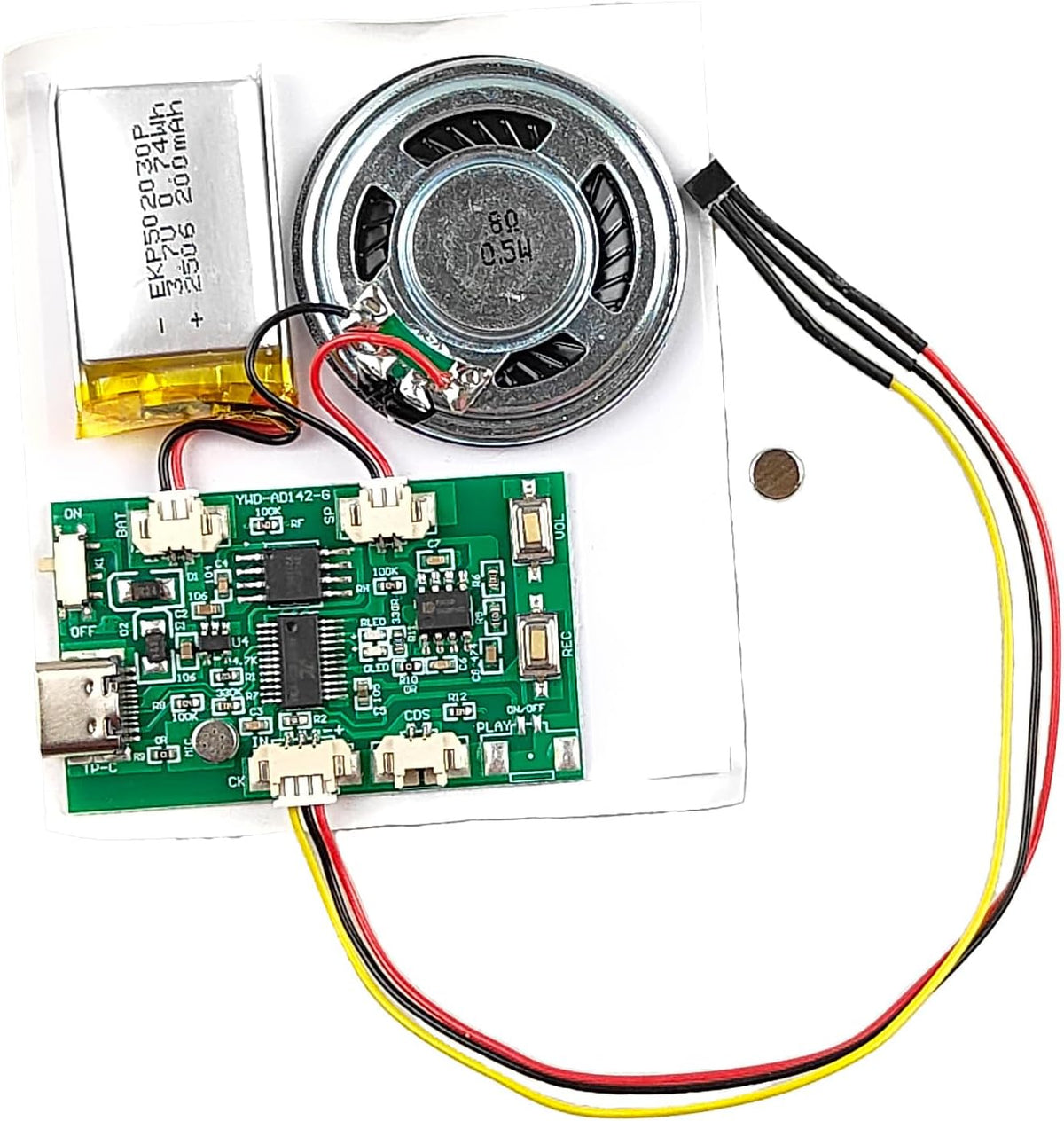 Gikfun 16MB MP3 EK8491 Magnetic Activated Music Module | DIY Recordable Sound Chip | MultiPlay Recorder for Crafts