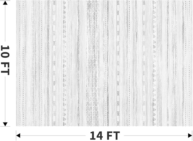 10x14 Area Rugs for Living Room Machine Washable Rug Distressed Indoor Carpet Neutral Moroccan Boho Rug Ultra Soft Area Rug for Bedroom Dining Room Playroom Office, Grey