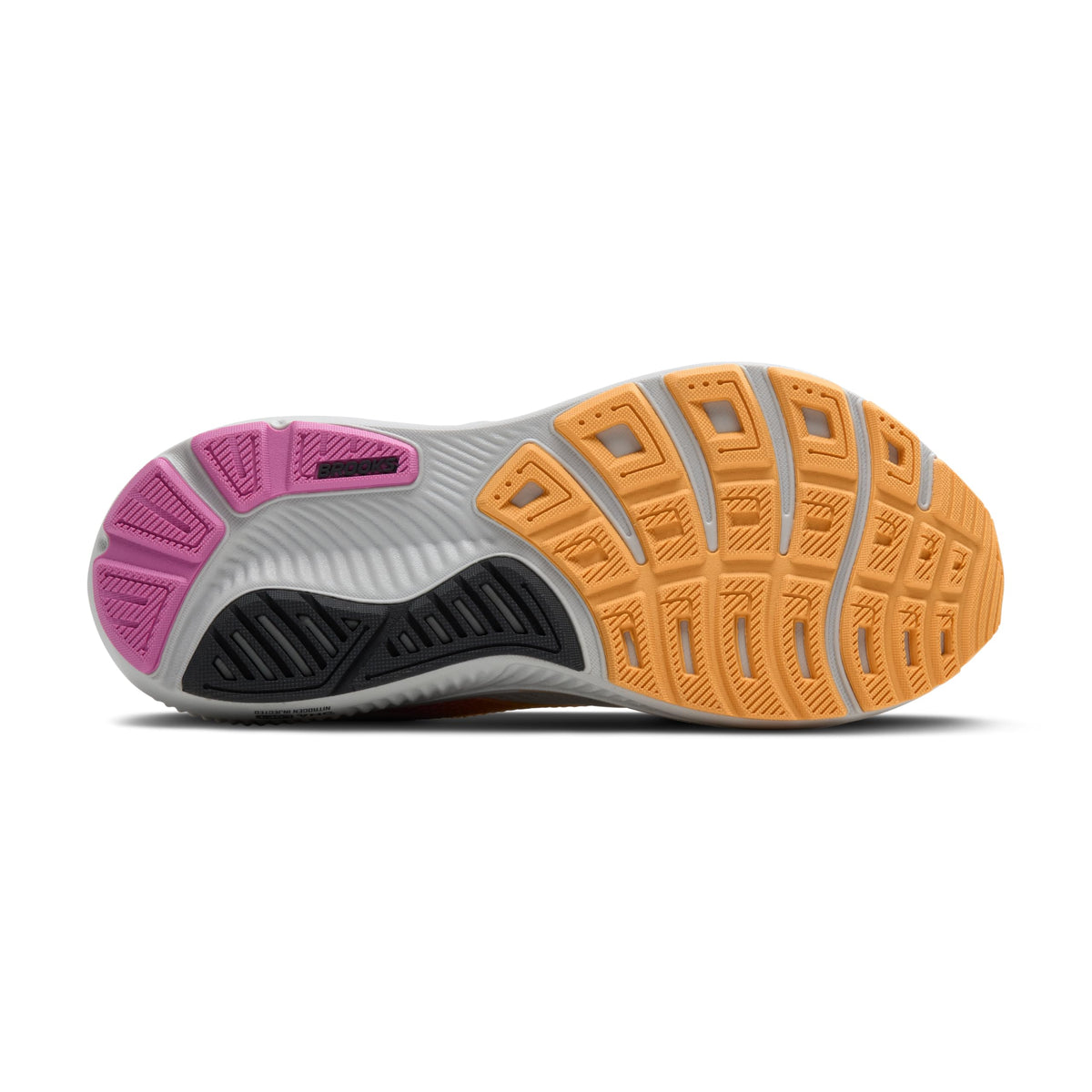 Brooks Womens Ghost 17 Oyster/Apricot/Pink 11 Wide