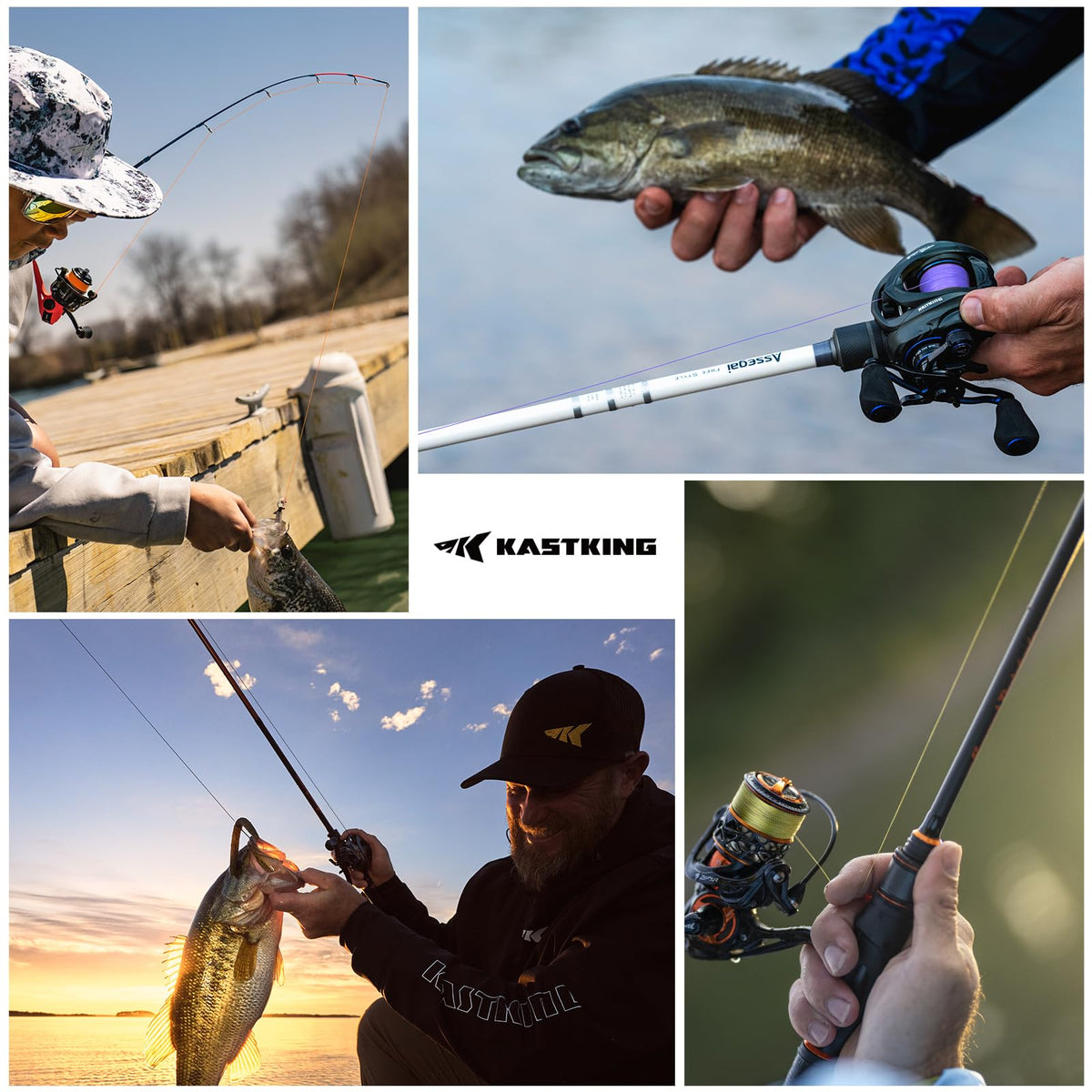KastKing Destron Braided Fishing Line, Black, 4 Stands, 40LB, 150Yds