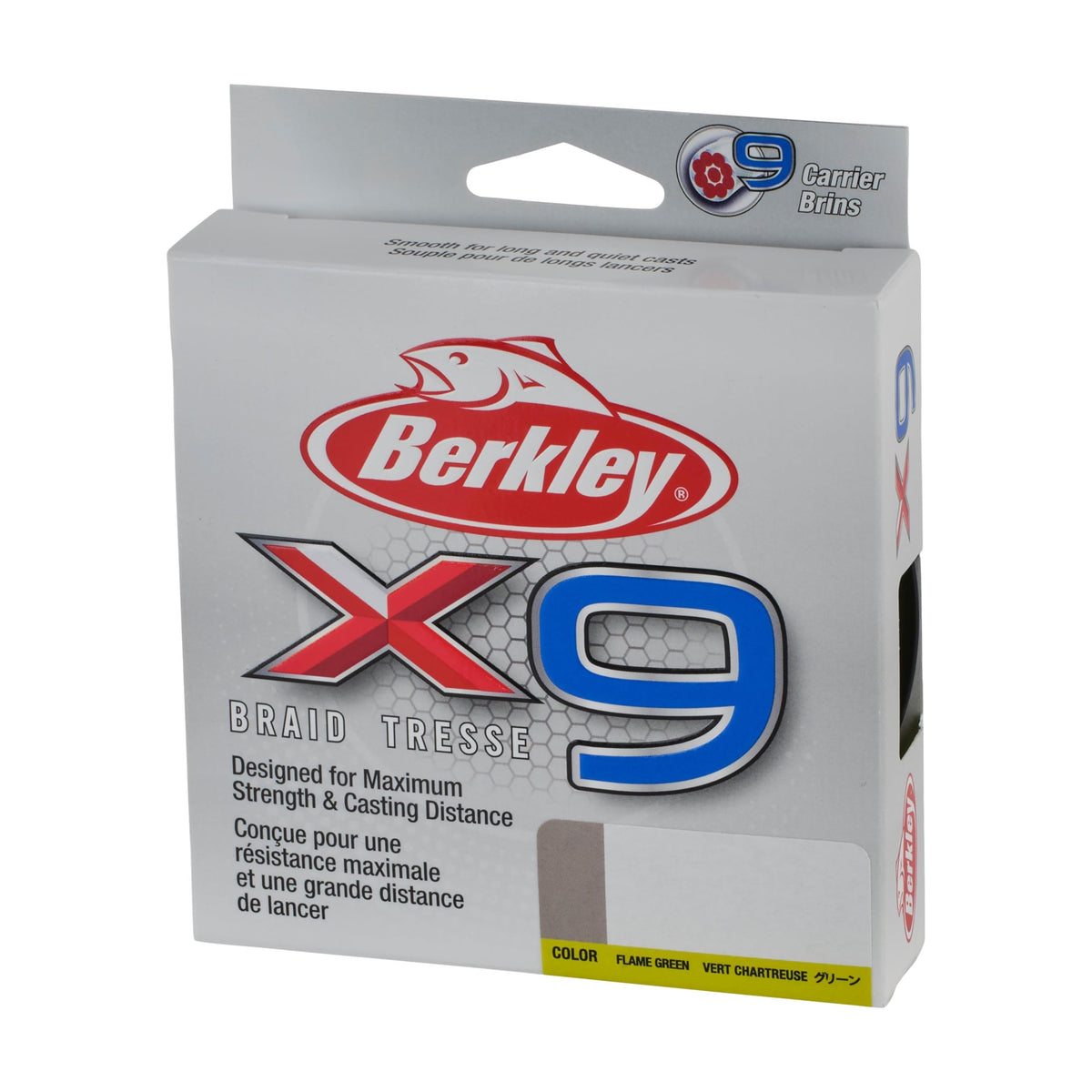 Berkley x9 Braid Superline, Suitable for Freshwater Environments