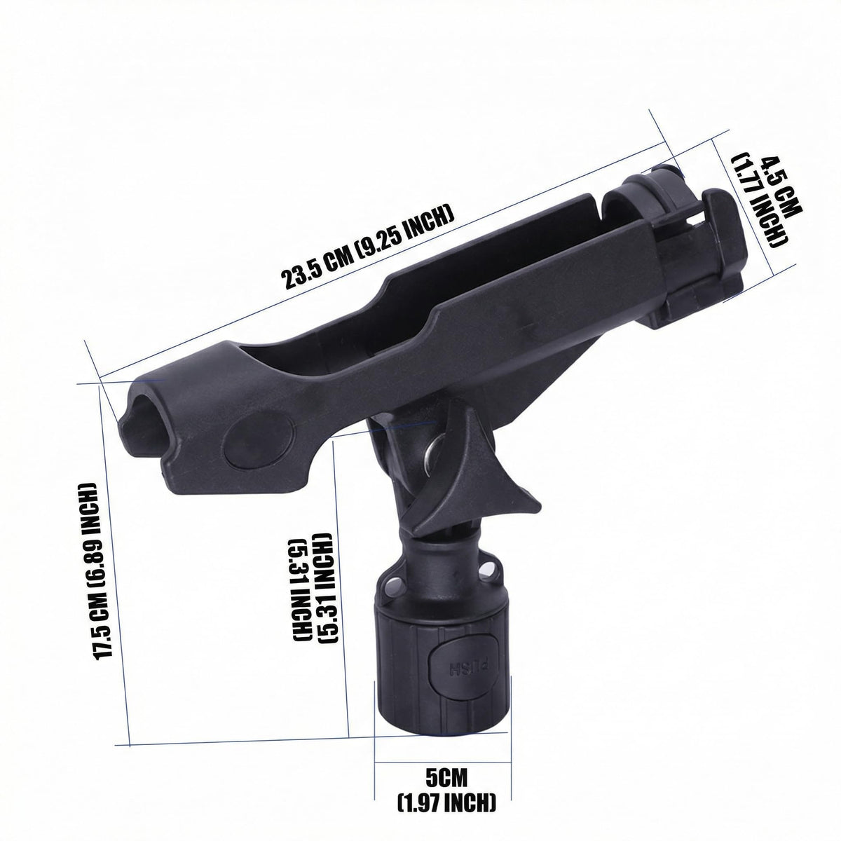 OHiZVZV 2 - Pack Kayak Rod Holder, Fishing Rod Holders for Boat, Essential Kayak Fishing Accessories & Fishing Accessories