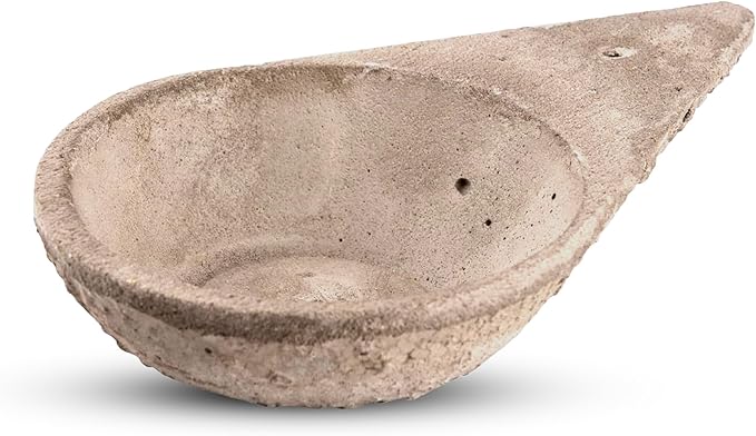 Sagrada Madre Incense Burner, Triangular Sahumador - Hand-Carved Cement Incense Holder, Ash Catcher for Sticks, Cones, Bombs & Smudges - 1 Piece, Perfect for Smudging, Yoga, and Meditation Accessories