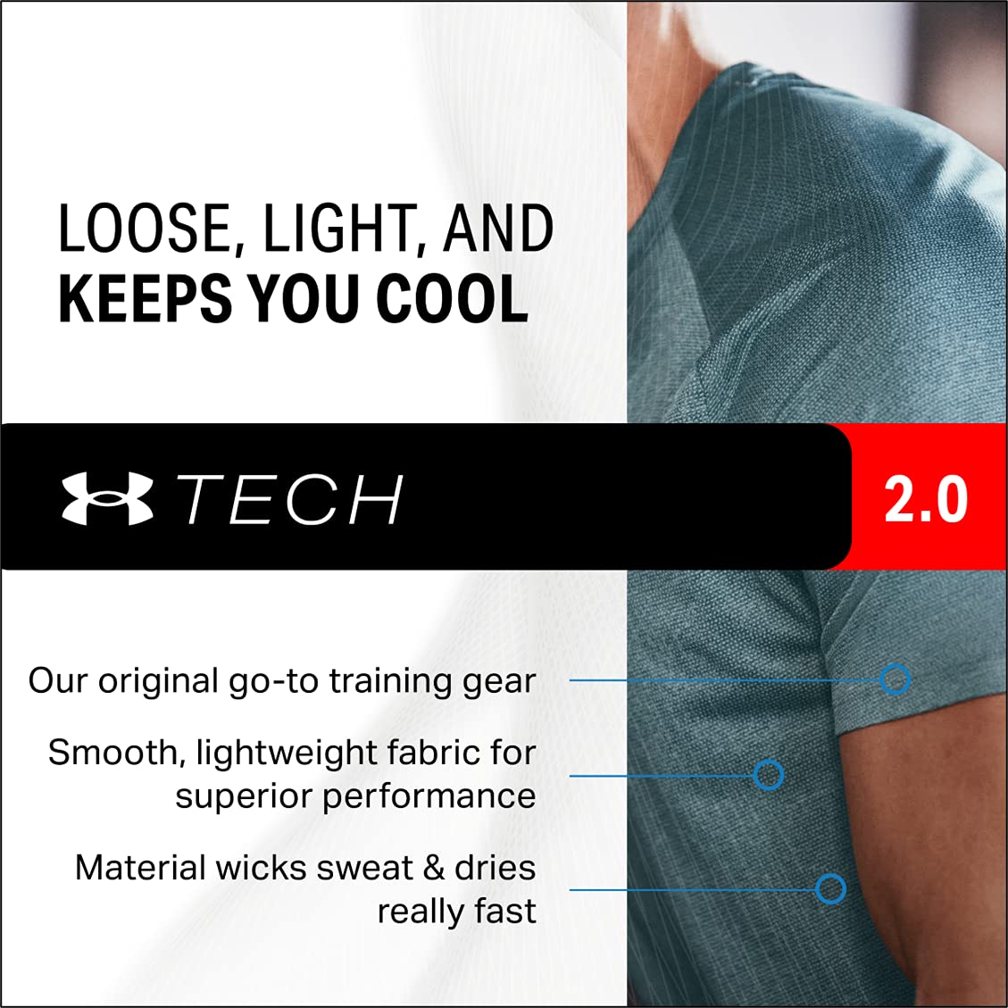 Under Armour Men's Tech Golf PoloDISC, Blue Note (413)/Pitch Gray, Medium