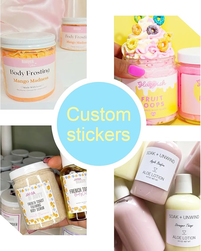Custom Logo Stickers, Personalized Labels for Parties & Business (Circle, 2 inch)