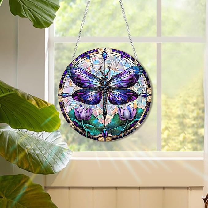 Sun Catchers Indoor Window, Acrylic Rainbow Suncatcher Window Hanging Decoration for Living Room Bedroom Summer Home Balcony Ornaments Decoration