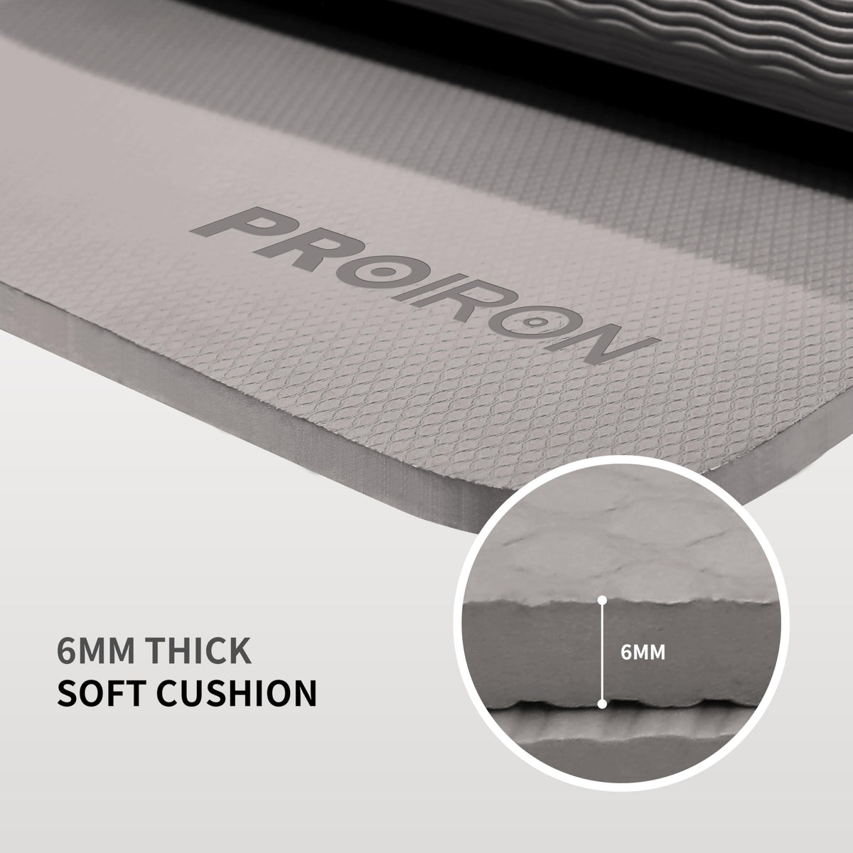 PROIRON Foldable 72"x24"x0.24"(6mm) TPE Travel Yoga Mat, Folding Mat Thick for Home Workout & Travel, Non Slip Yoga Mats with Carry Bag, Packable Pilates Mat for Home Gym, Pilates, Fitness, Stretching-Brown