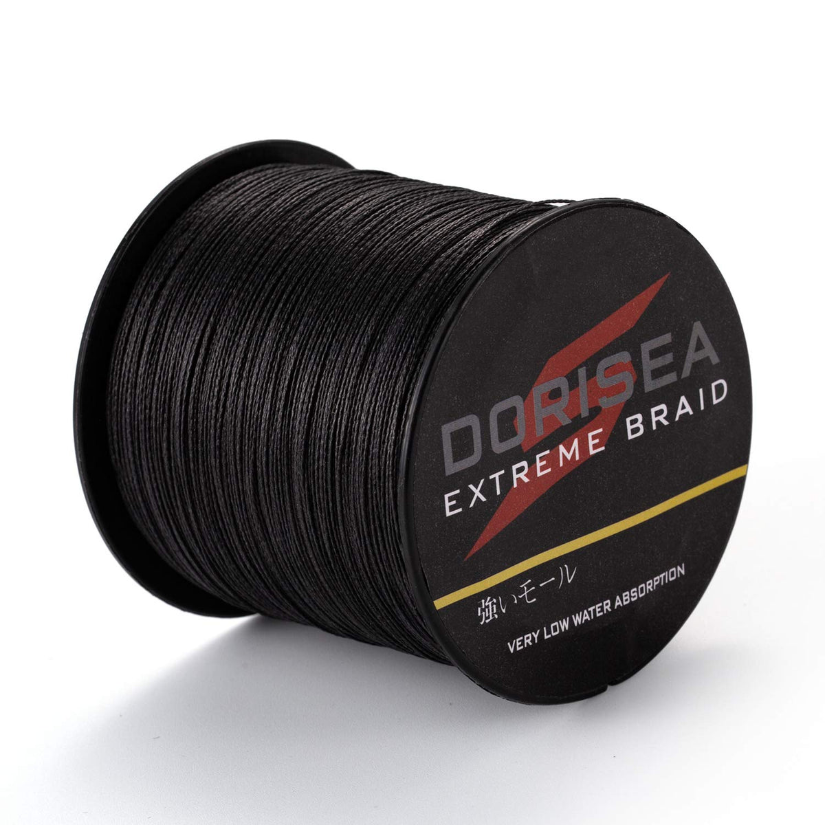 Dorisea Extreme Braid 100% Pe Black Braided Fishing Line 109Yards-2187Yards 6-550Lb Test Fishing Wire Fishing String Incredible Superline Zero Stretch (500m/546Yards 8lb/0.12mm)