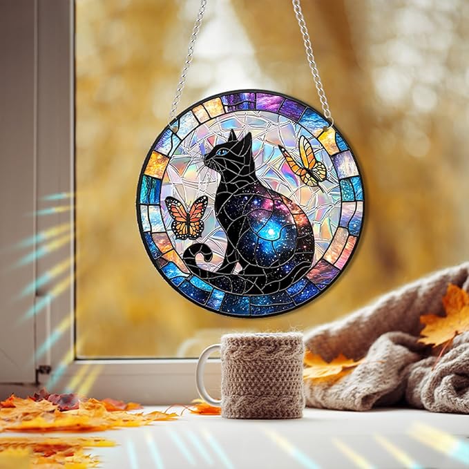 Sun Catchers Indoor Window, Acrylic Rainbow Suncatcher Window Hanging Decoration for Living Room Bedroom Summer Home Balcony Ornaments Decoration