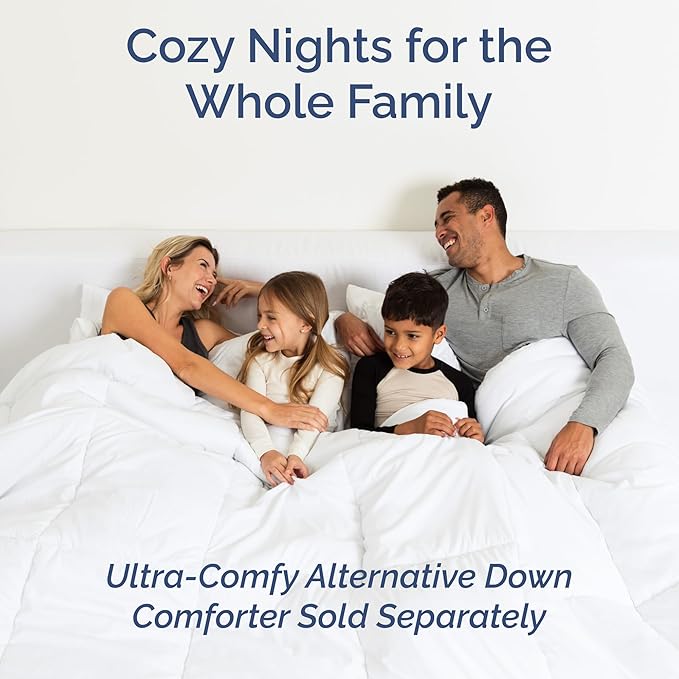 Queen Size 4 Piece Sheet Set - Comfy Breathable & Cooling Bed Sheets Set - Hotel Luxury Bedding for Women, Men, Kids, Teens, Boys & Girls - Deep Pockets, Ultra-Soft, Wrinkle Free - Oeko-Tex - White