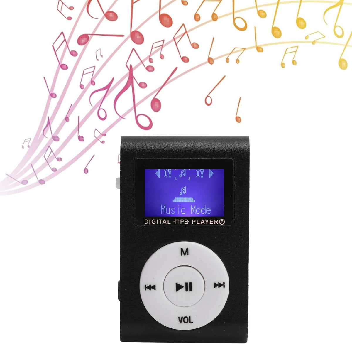 GOTOTOP 32GB MP3 MP3 Player, Portable Digital Music Player with Headphones and USB Cable, Sports Mini LCD Mini Screen