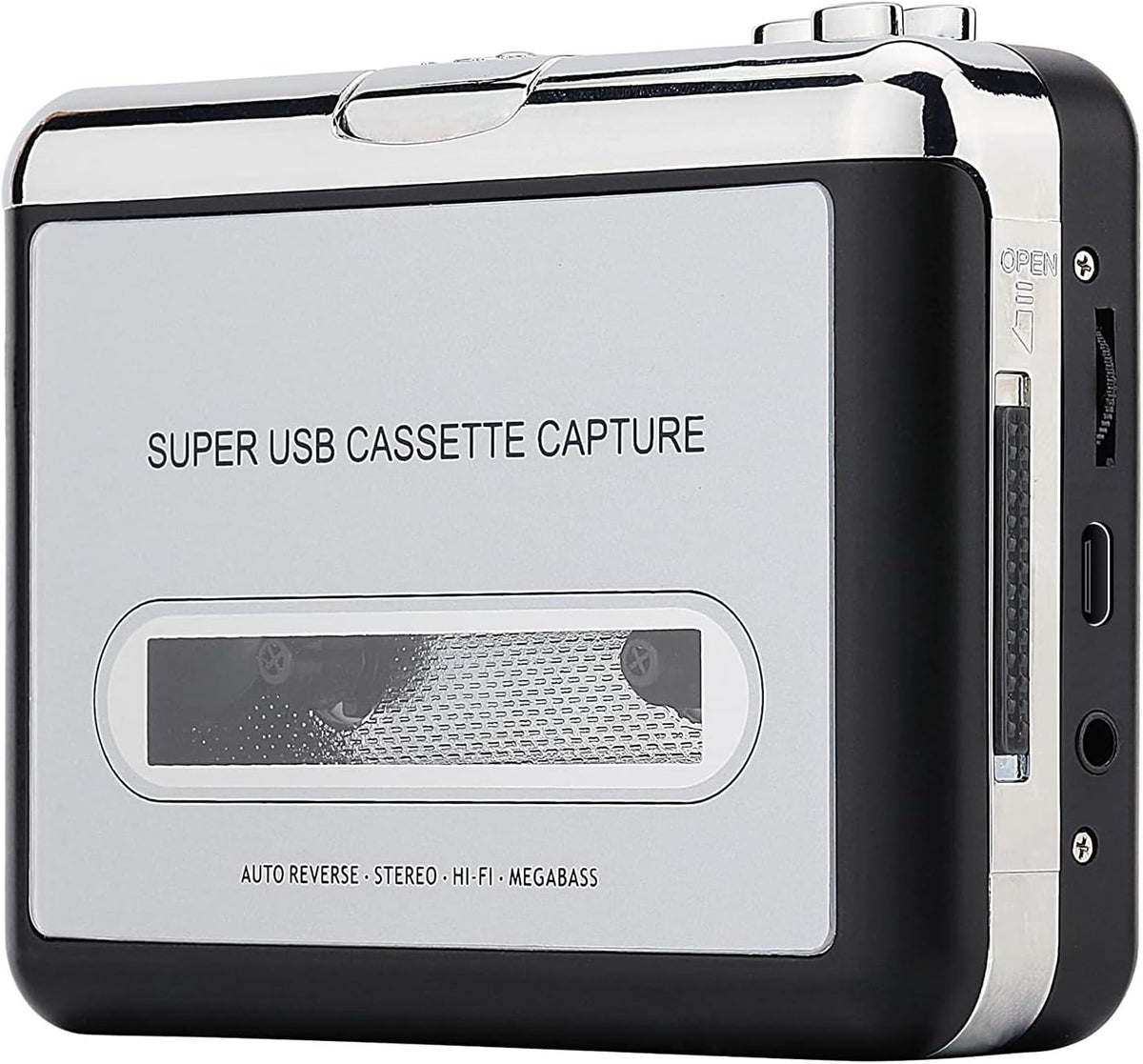 Cassette Cassette Cassette Reshow Tape Player Portable Tape Player Audio to Digital Converter, Compatible with Laptops