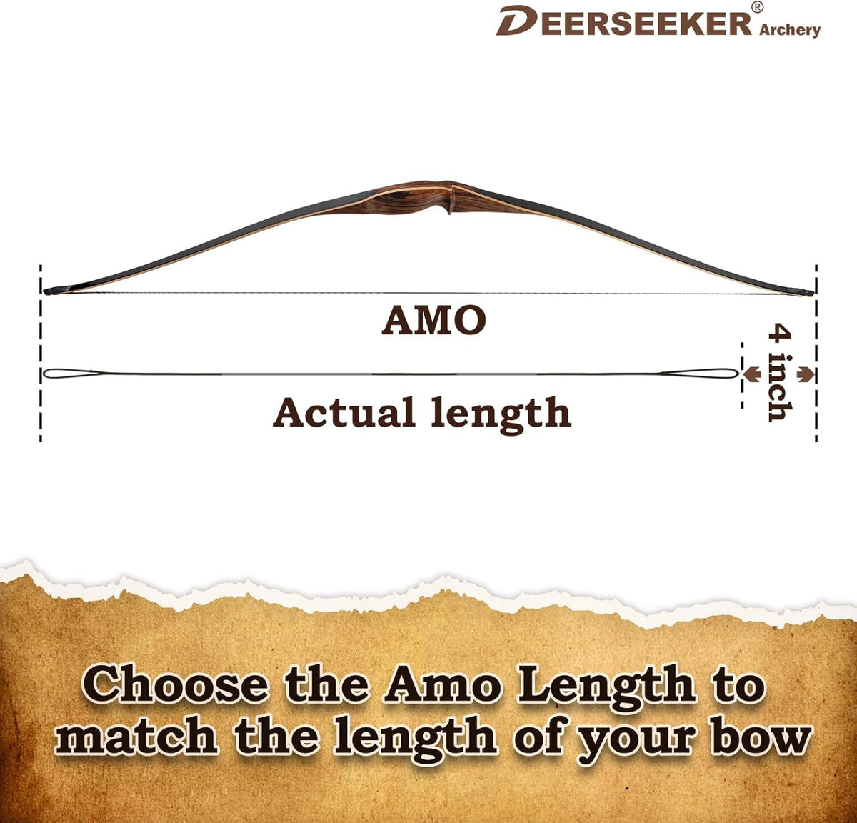 Deerseeker Flemish D97 Bow String Handmade Twist Bowstring 16 Strands 54-70in Fast Flight for Traditional Longbow Recurve Bow Replacement Archery Accessories (Red+Black, AMO 68"(Actual Length 64"))