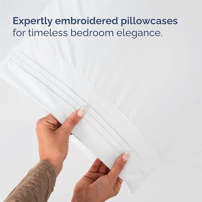 Twin XL Size 3 Piece Sheet Set - Comfy Breathable & Cooling Bed Sheets Set - Hotel Luxury Bedding for Women, Men, Kids, Teens, Boys & Girls - Deep Pockets, Ultra-Soft, Wrinkle Free - Oeko-Tex - White