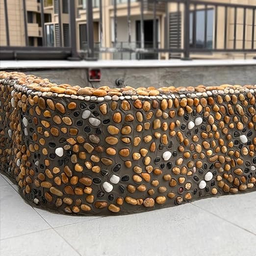 20lbs Yellow River Rocks for Landscaping, 2-3 Inch Natural Pebbles for Indoor Plants, High Polished Decorative Stones Vase Filler Fish Tank Aquariums Garden