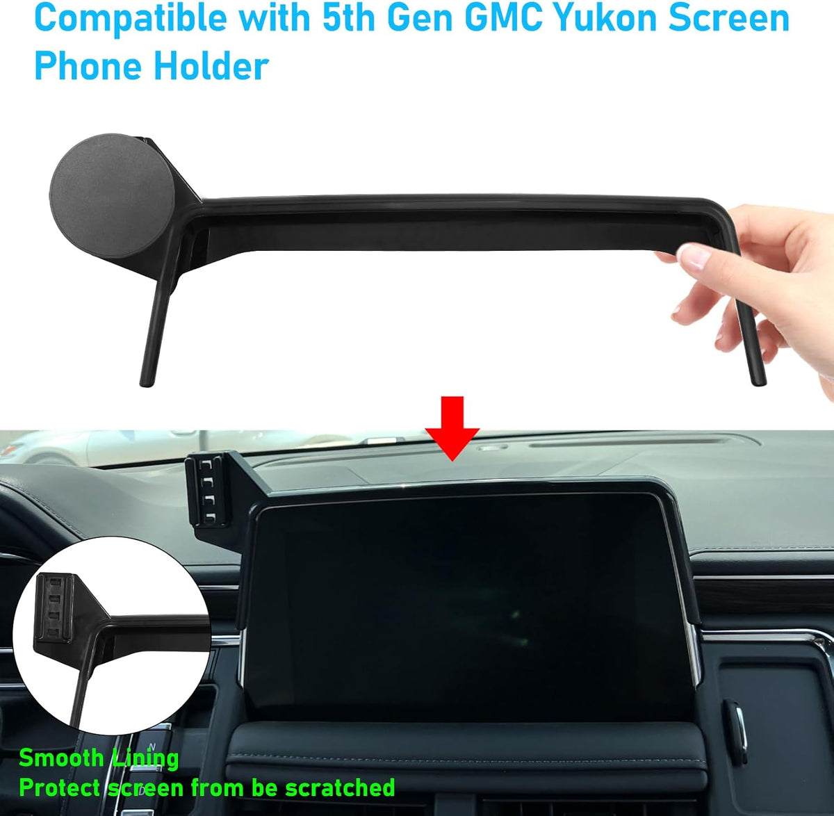 APESER 2021-2024,Cell 10.2 inch Screen,360 Magnetic Phone Holder Mount Compatible with Chevy Suburban Tahoe/GMC Yukon