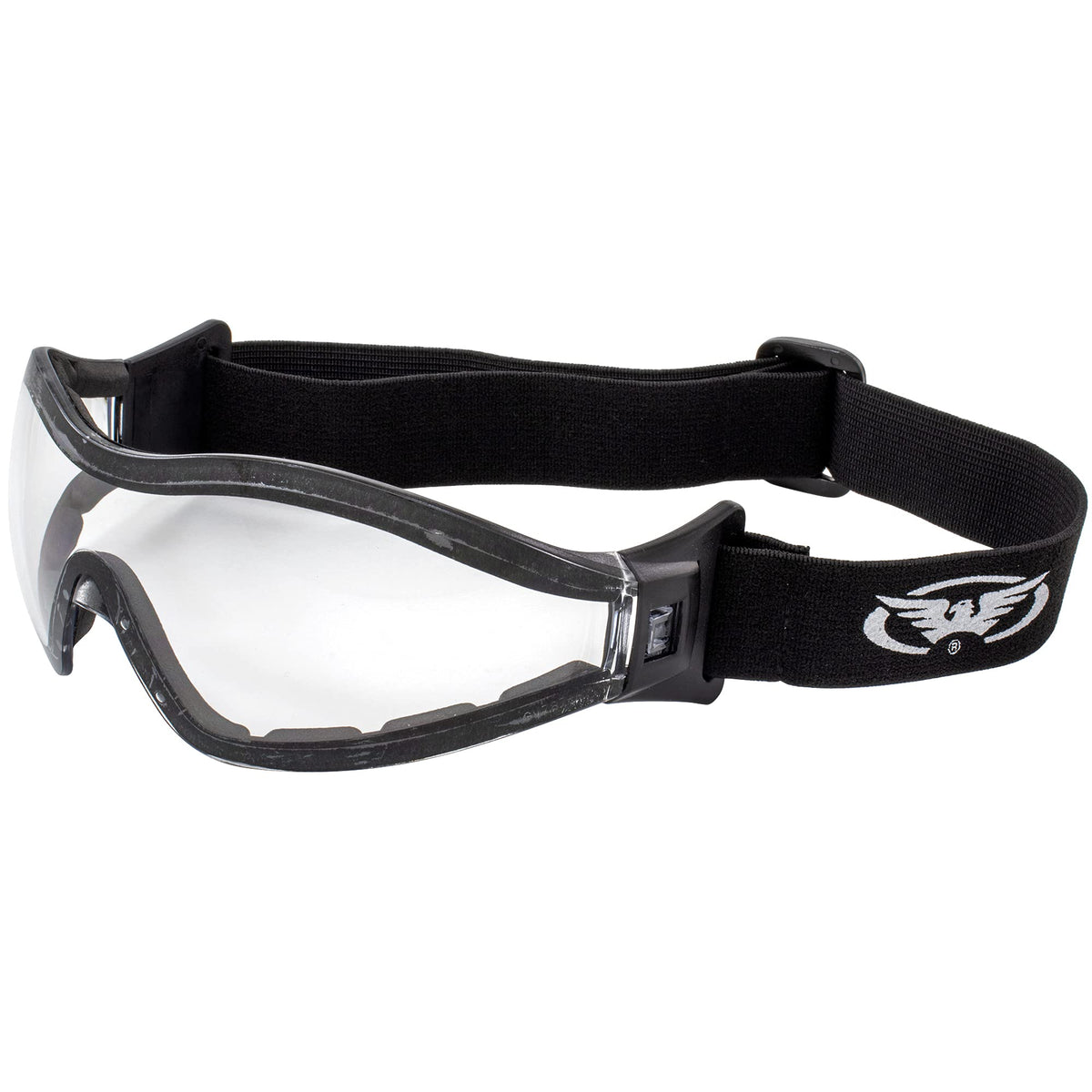GV Z33 Motorcycle Skydiving Airsoft Goggle Low Profile Anti Fog Clear Lens Plus Storage Bag Global Vision