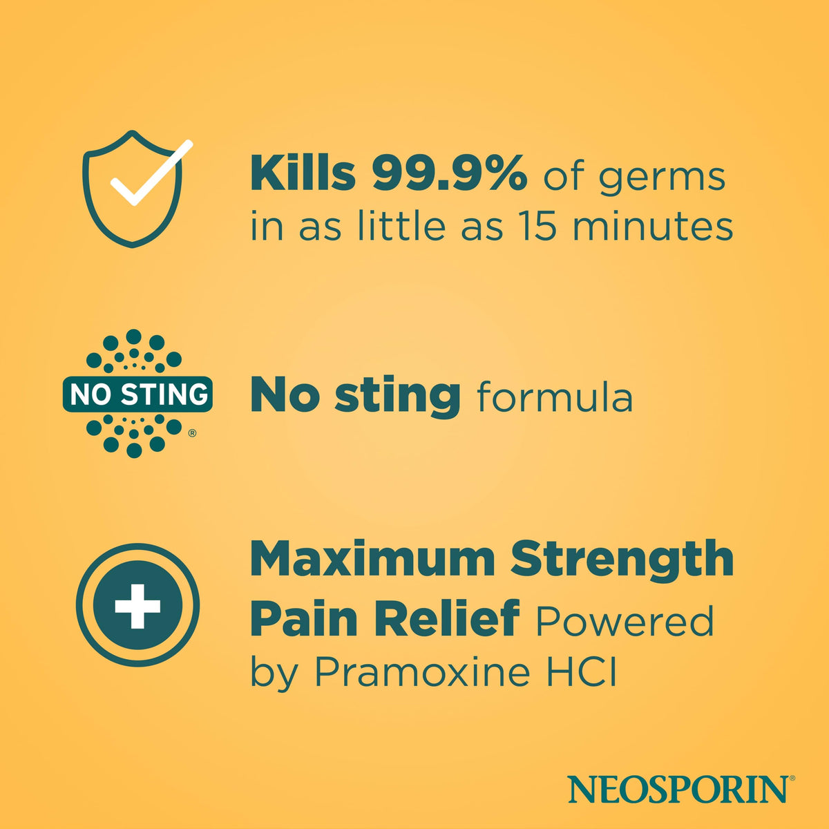 Neosporin + Maximum-Strength Pain Relief Ointment, Triple Antibiotic, Soothing Infection Protection, No-Sting Topical First Aid Wound Care for Minor Cuts, Scrapes & Burns, 1 Oz Tube