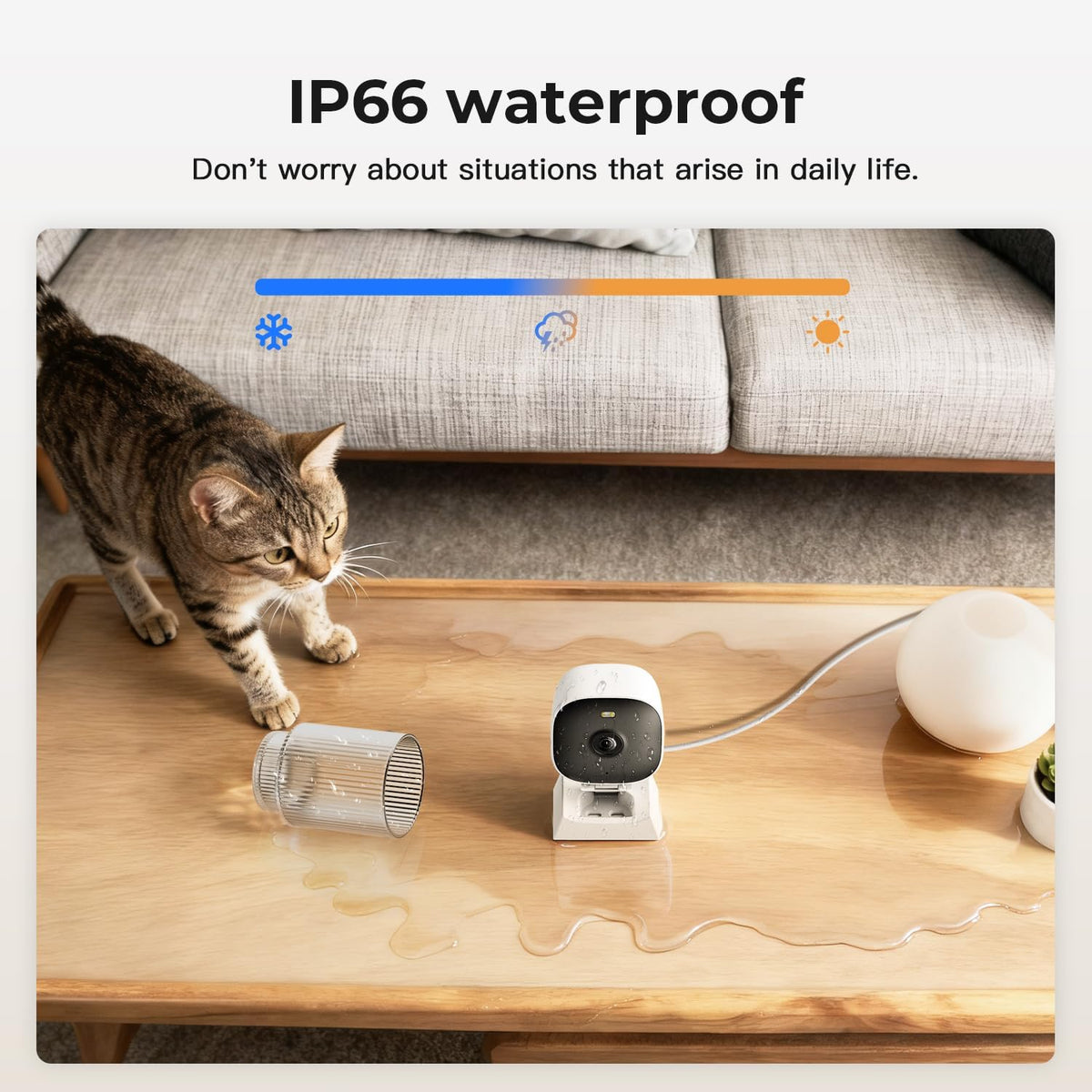 VSMAHOME 2K Vision,2-Way 24/7 128G Included),2-Pack Cameras for Home Security,Indoor/Outdoor for Baby/Elder/Pet